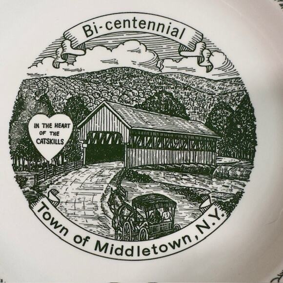 Kettlesprings Town of Middletown New York Bi Centennial 1763-1963 Green Collect - Picture 3 of 12